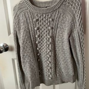 Grey knit sweater